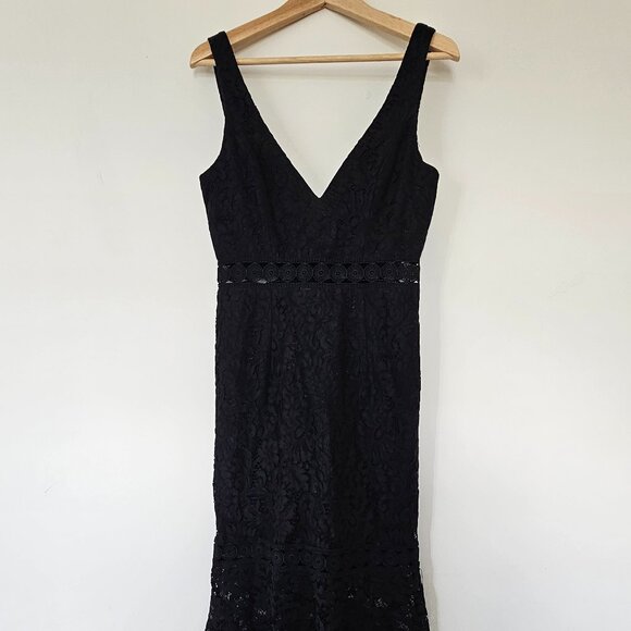 Bardot Lace Sheath Dress in Classic Black, size S (US 6) - Picture 2 of 7